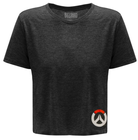 Koszulka T-SHIRT CROPPED OVERWATCH 2 , szara, damska, rozmiar M