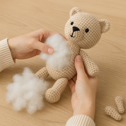 Wypełnienie do maskotek poduszek Sztuczny puch 1kg 100% Poliester