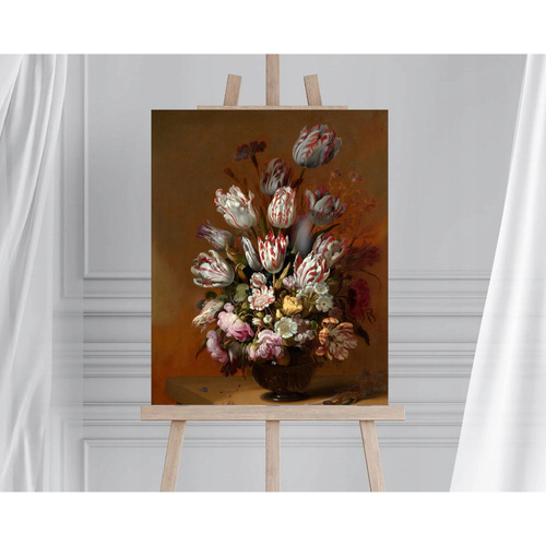 Malowanie po numerach 40x50 cm na ramie Kwiaty Hans Bollongier