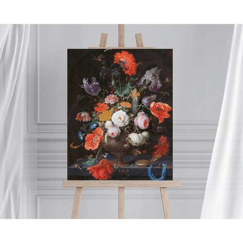 Malowanie po numerach 40x50 cm na ramie Kwiaty Abraham Hignon