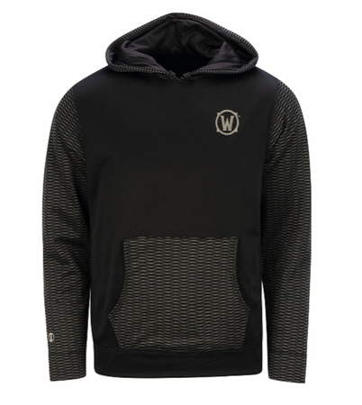 Bluza z kapturem, 22 WOW W LOGO, męska, czarno-szara, rozmiar XL