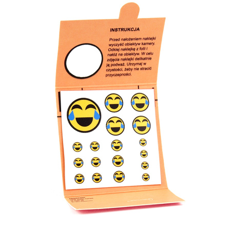 18x ZAŚLEPKA DO KAMERY LAPTOPA TELEFONU Emotka