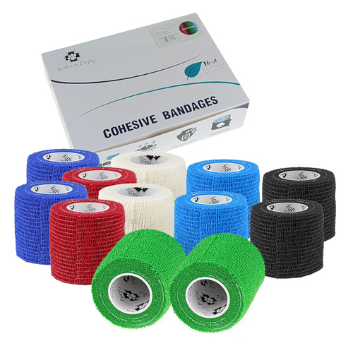 Bandaż elastyczny kohezyjny dla zwierząt Bodhi&Digby 5cm x 4,5m mix kolorów