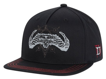 Czapka z daszkiem, DIABLO IV JINX, męska, ciemna