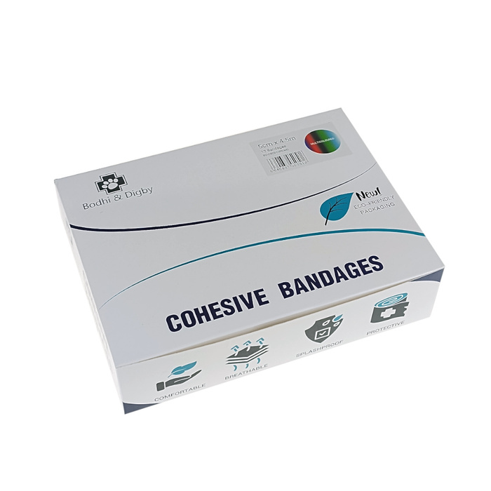 Bandaż elastyczny kohezyjny dla zwierząt Bodhi&Digby 5cm x 4,5m mix kolorów