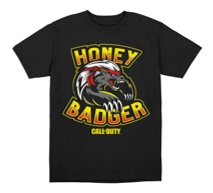 Koszulka T-SHIRT CALL OF DUTY HONEY BADGER, czarna męska, rozmiar S