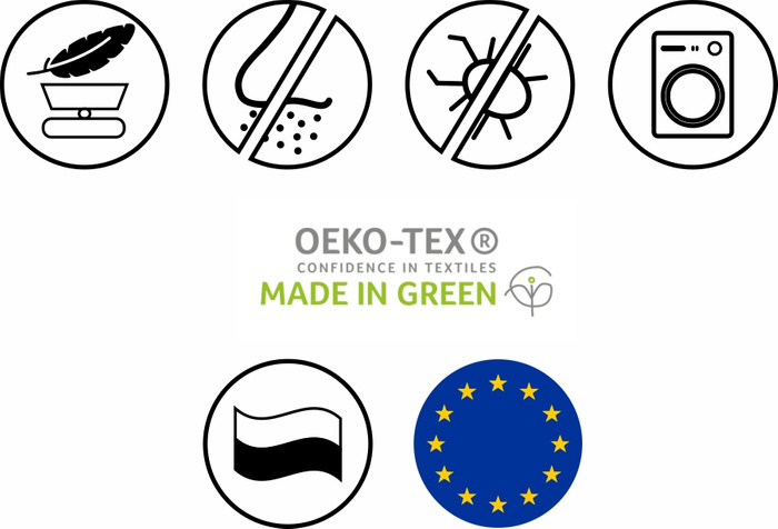 Poduszka Pikowana ALOE VERA 80x80 cm