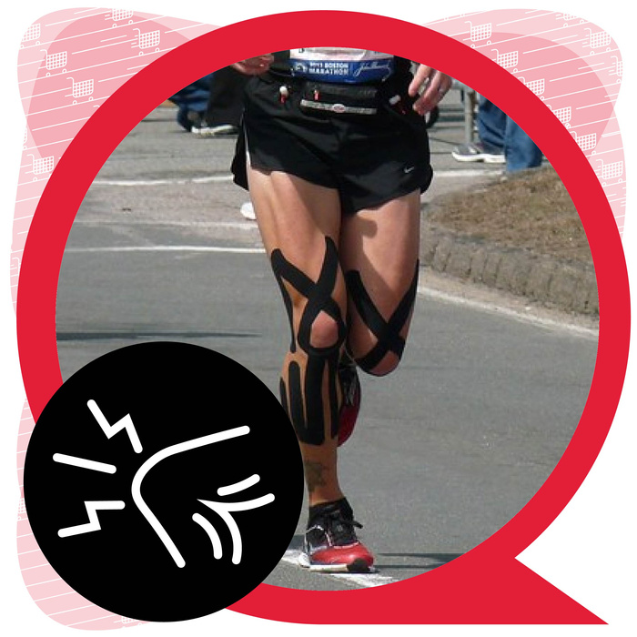 Taśma do kinesiotapingu 5 m x 5 cm Czarna