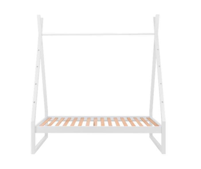 Łóżko dziecięce białe 140x70 biały