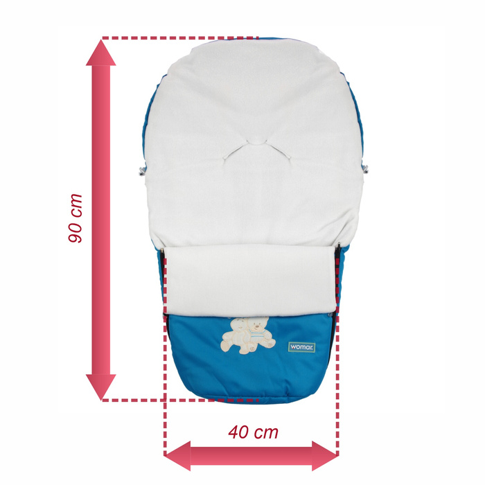 Śpiworek SNOWBALL POLAR Premium 9 MORSKI/TURKUS