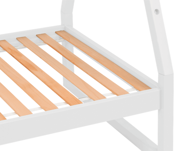 Łóżko dziecięce białe 140x70 biały