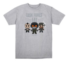 Koszulka T-SHIRT CALL OF DUTY HEATHER CHIBI, popielata, męska, rozmiar XL