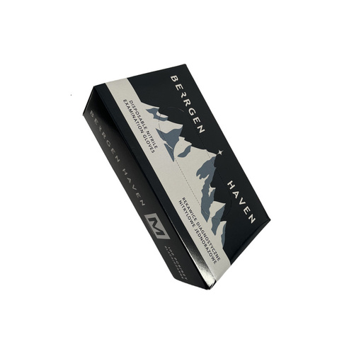 Rękawice nitrylowe jednorazowe BERRGEN HAVEN Black L op./100szt.