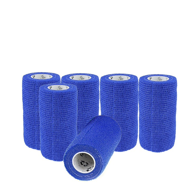 Bandaż elastyczny kohezyjny dla zwierząt Bodhi&Digby 10cm x 4,5m niebieski