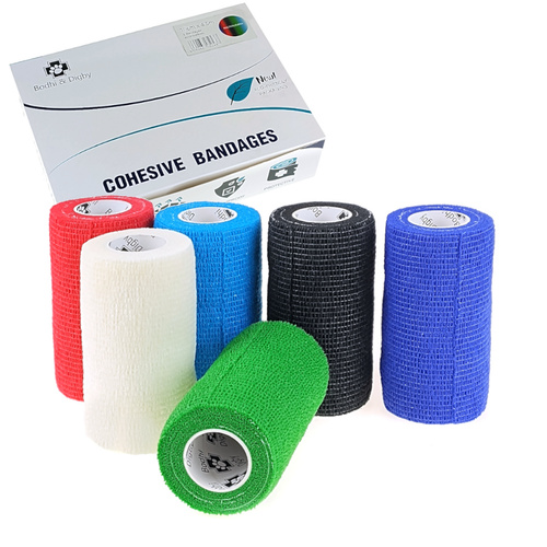 Bandaż elastyczny kohezyjny dla zwierząt Bodhi&Digby 10cm x 4,5m mix kolorów