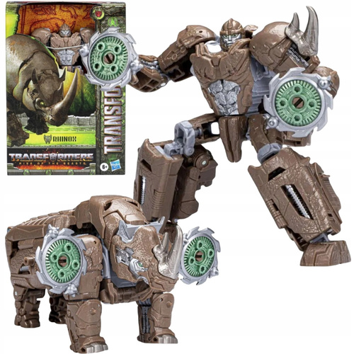 TRANSFORMERS RISE OF THE BEASTS FIGURKA ROBOT 2w1 RHINOX Nosorożec F5497