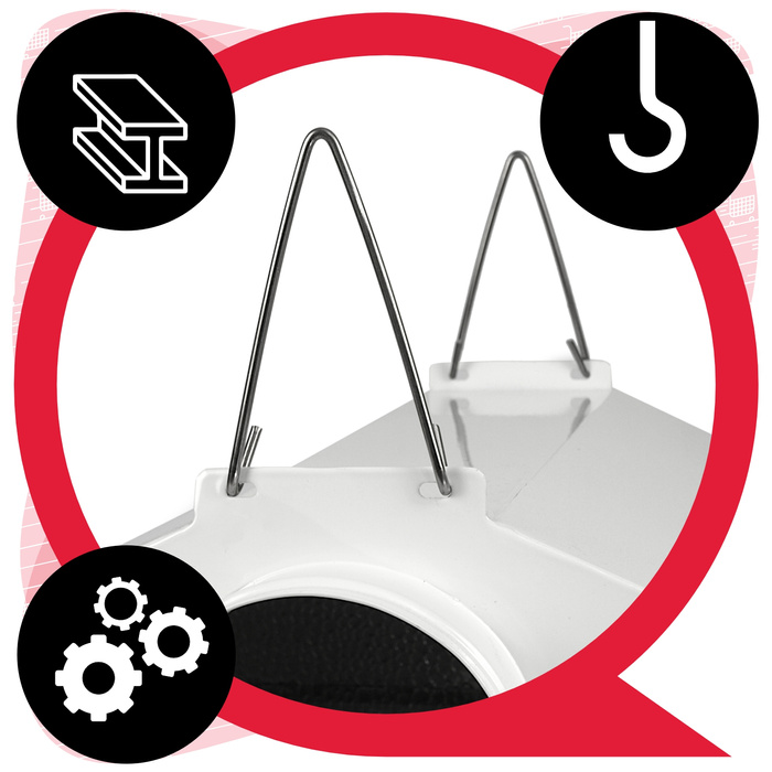 ODBŁYŚNIK wentylowany REFLEKTOR do HPS Ø125mm E40