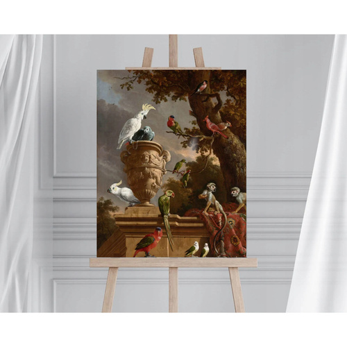 Malowanie po numerach 40x50 cm na ramie Menagerie - Ptaki