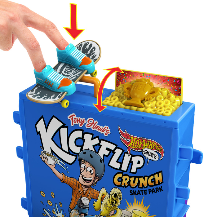 HOT WHEELS SKATE TONY HAWK Śniadaniowa Rampa SKATE PARK + DESKOROLKA + BUTY