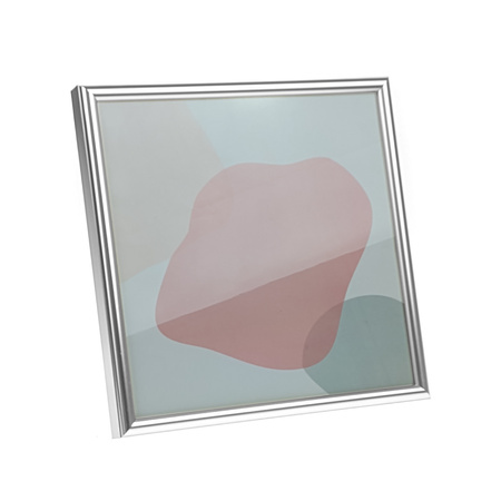 Ramka na Zdjęcia Metalowa 15x15 cm Srebrna