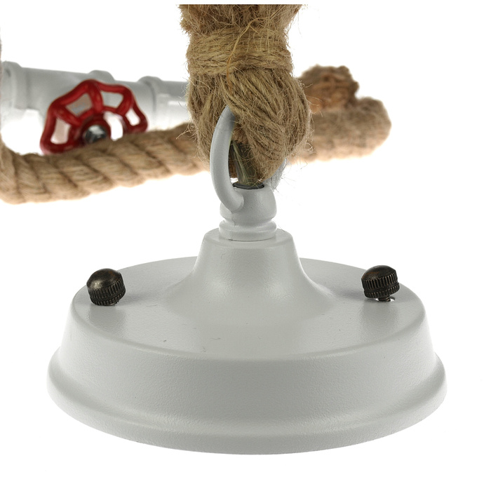 Designerska Lampa Wisząca Biała w Stylu Loft INDUSTRIAL