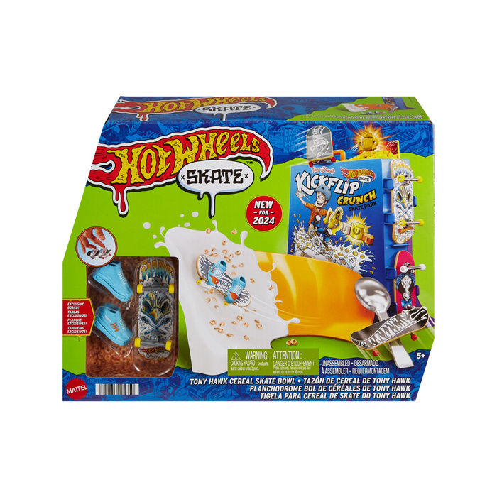 HOT WHEELS SKATE TONY HAWK Śniadaniowa Rampa SKATE PARK + DESKOROLKA + BUTY