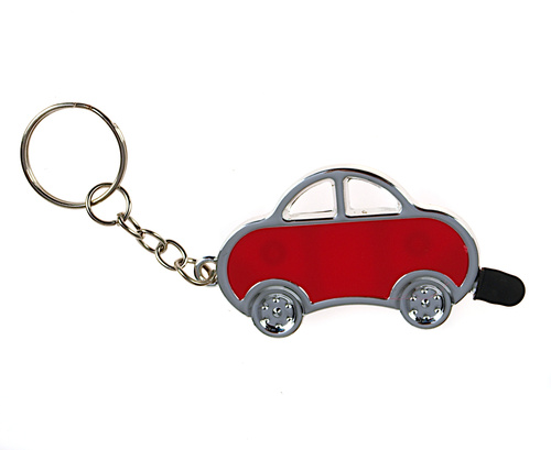 Brelok do kluczy AUTO Piękny z Gumką do pisania RED