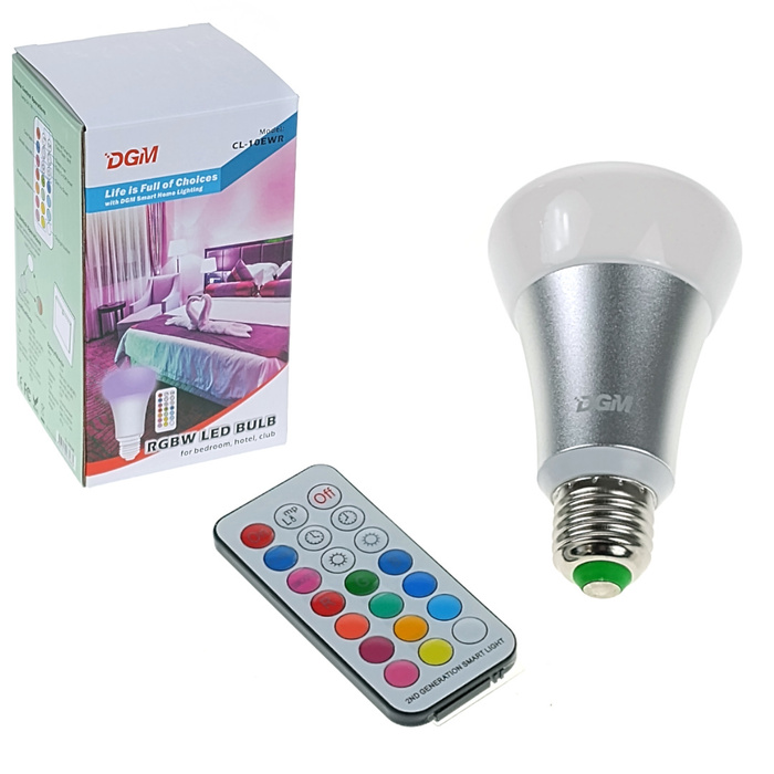 Żarówka SMART LED RGB + Pilot DGM