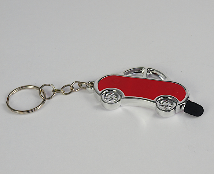 Brelok do kluczy AUTO Piękny z Gumką do pisania RED