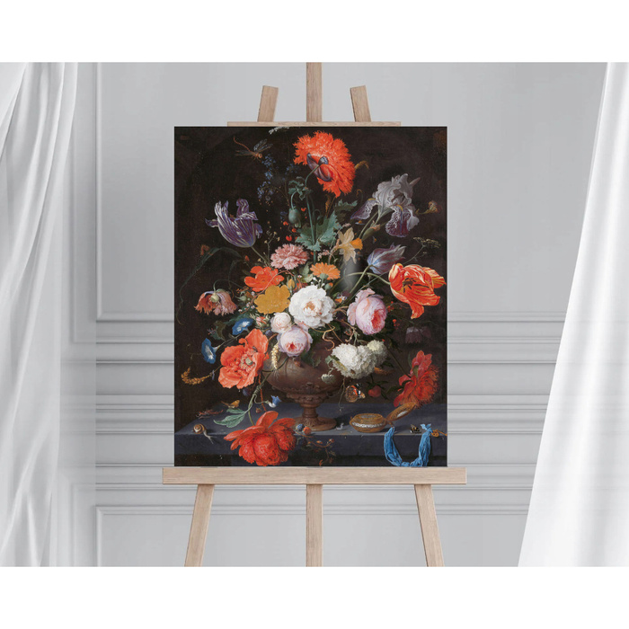 Malowanie po numerach 40x50 cm na ramie Kwiaty Abraham Hignon