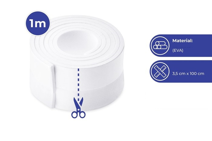 Uszczelka do drzwi 2 szt., biała WENKO