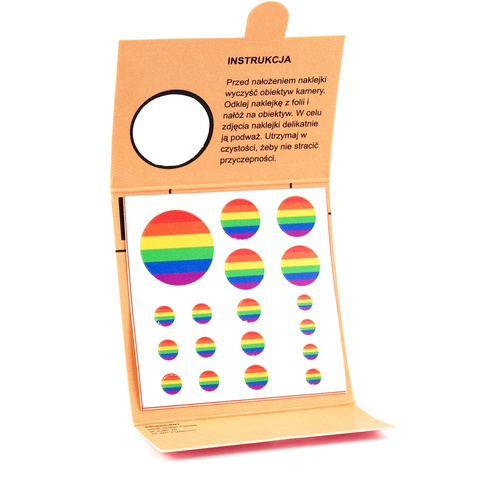 Zaślepka na KAMERĘ LAPTOPA Flaga Bezklejowa 18 szt