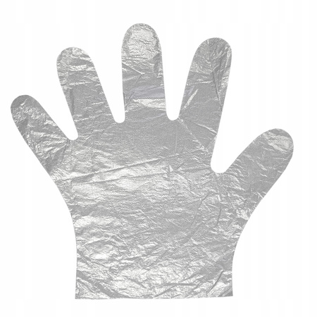 Rękawiczki jednorazowe foliowe HDPE L 100 szt.