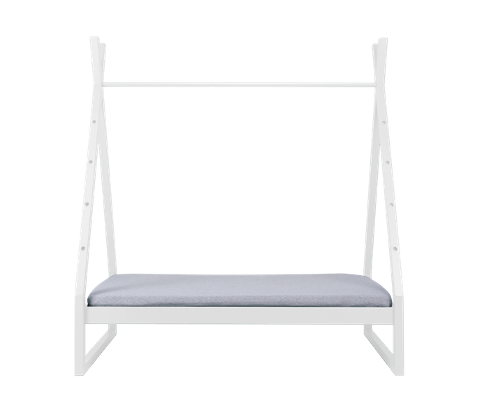 Łóżko dziecięce białe 140x70 biały