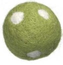 Wełniana kula dekoracyjna 4,5cm, zielony