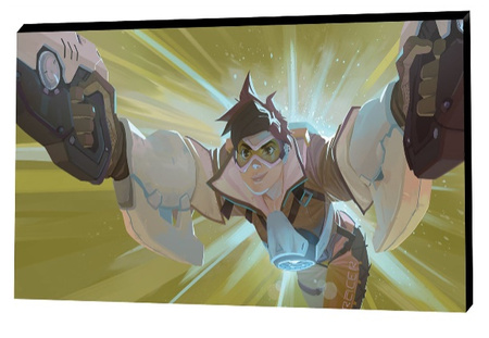 Oprawiony plakat OVERWATCH TRACER NESSKAIN