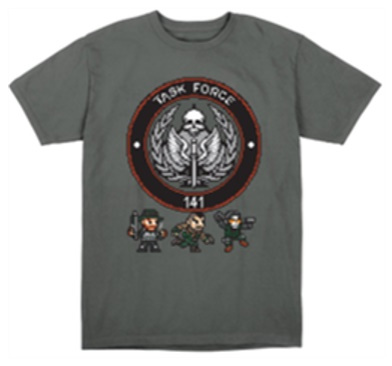 Koszulka T-SHIRT CALL OF DUTY THYME TF 141 CHIBI, szara, męska, rozmiar L