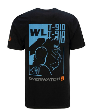 Koszulka T-SHIRT OVERWATCH 2 WINSTON HERO, męska,czarna, rozmiar 2XL