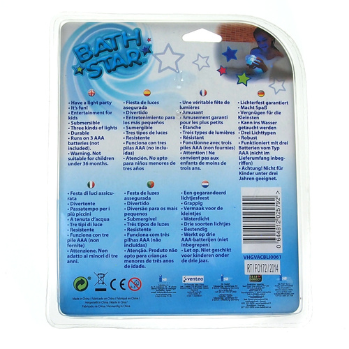 Lampka gwiazda, zabawka dla dzieci do wanny