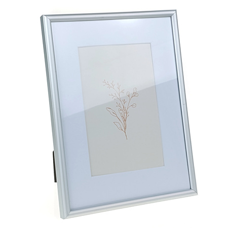 Ramka na Zdjęcia Metalowa 15x20 cm Srebrna Passe-Partout