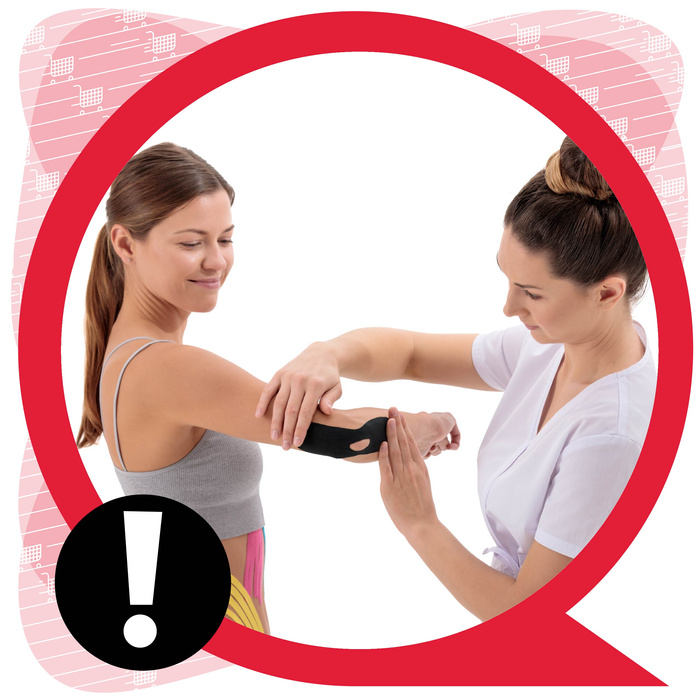 Taśma do kinesiotapingu 5 m x 5 cm Czarna