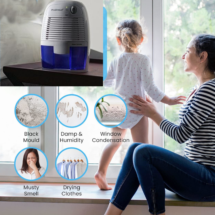 Pro Breeze 500ml Premium Osuszacz Powietrza - Ultra Cicha Technologia Peltiera