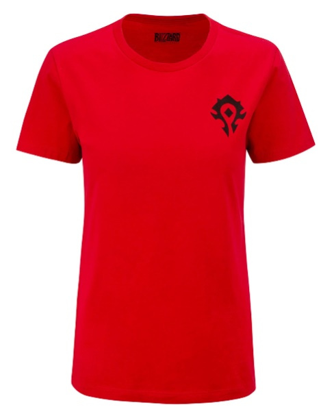 Koszulka T-SHIRT WORLD OF WARCRAFT HORDE ,czerwona, damska, rozmiar M