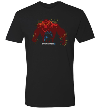 Koszulka T-SHIRT OVERWATCH 2 WINSTON CHARGED, męska,czarna, rozmiar 2XL