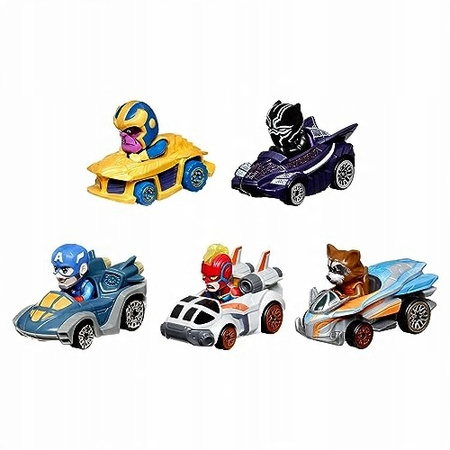 Hot Wheels RacerVerse MARVEL 5-pak Zestaw 5 pojazdów do jazdy po torze