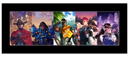 Matowy plakat OVERWATCH NEW BLOOD COMIC COVER, rozmiar 8x26 cali