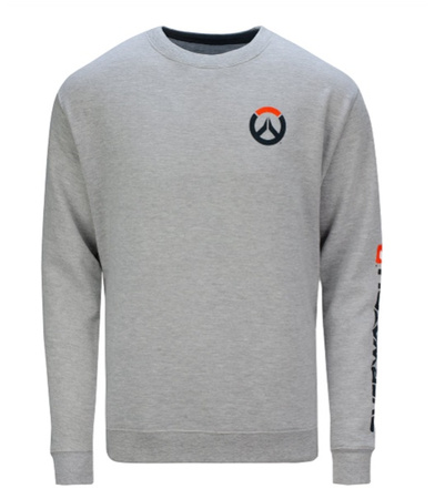 Bluza bez kaptura CREWNECK, OVERWATCH 2,męska, szara, rozmiar L