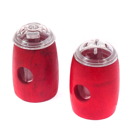 Solniczka, pieprzniczka, kolor czerwony