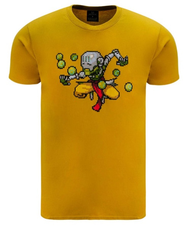 Koszulka T-SHIRT OVERWATCH ZENYATTA PIXEL, męska, brązowa, rozmiar S