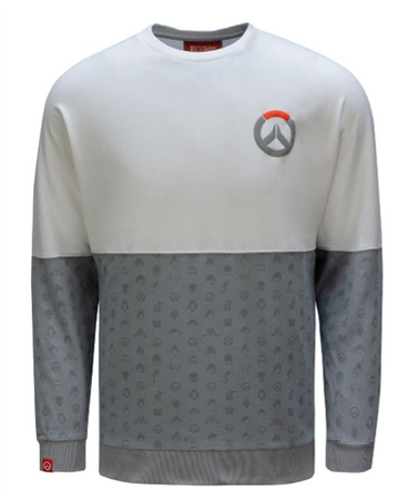 Koszulka z długim rękawem Longsleeve, Overwatch BILLBOARD LS, męska, szara, rozmiar S